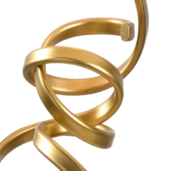 Chelsea House Swirl Antique Gold Leaf Lamp With Clear Acrylic Accents, Slim 31.5" Profile & Built‑In Data Port 69408