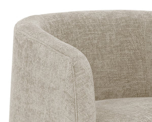 Sunpan Serenade Lounge Chair - Striking Round Design in Stylish Upholstery for a Stunning Home Accent Husky Beach