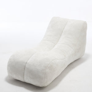 English Elm Creative Bean Bag Sofa Chair with Plush Superfiber Cover and Soft Foam Filling for Luxe Comfort White W1996P266258