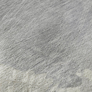 HomeRoots 8' Beige Gray Silver Abstract Washable Area Rug - Modern Stain-Resistant Design with UV Protection 694144