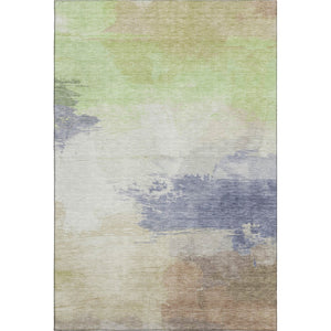 HomeRoots 10' X 14' Artichoke Green Abstract Area Rug - Stylish, Washable, UV-Protected, Perfect for Any Space! 694164