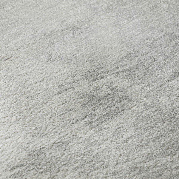 HomeRoots 8' Round Abstract Washable Rug in Beige, Gray & Silver with UV Protection - Perfect for Modern Homes 694167