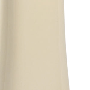 Chelsea House Hopper Cream Glazed Ceramic Lamp With Antique Gold Leaf Mount & Brass Accents — Slim 33.5" Height 69421