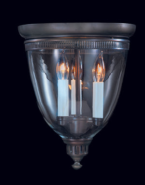 Framburg 3-light Colonial Flush Mount Fixture For Elegant Spaces - Usa-made Classic Design, Versatile Style Mahogany Bronze Metal 6943 Mb