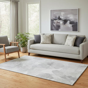 HomeRoots 5' X 8' Elegant Floral Washable Area Rug - Stain Resistant, UV Protected, Perfect for High Traffic Areas 694396