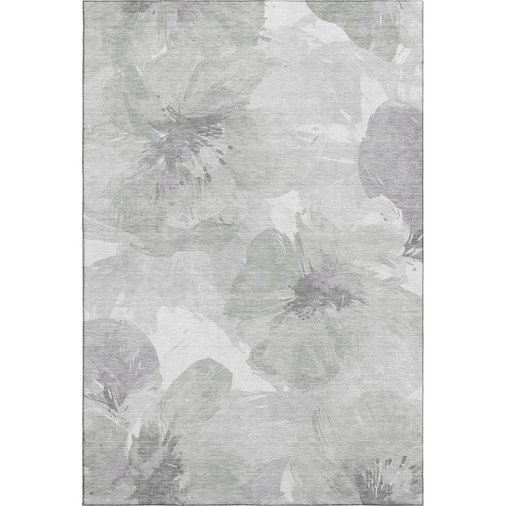 HomeRoots 5' X 8' Elegant Floral Washable Area Rug - Stain Resistant, UV Protected, Perfect for High Traffic Areas 694396