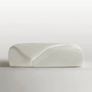 English Elm 1-piece King Reversible Tencel Fill Comforter with Sculptural Weave Cooling Texture White B035P408274