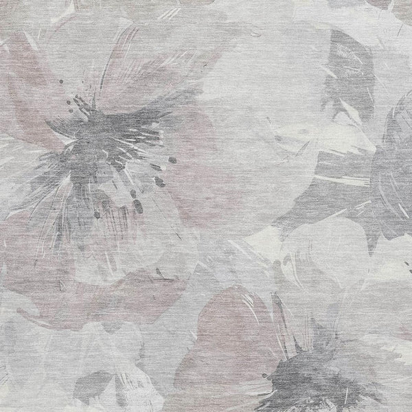 HomeRoots 10' X 14' Elegant Taupe, Ivory & Gray Floral Washable Area Rug with UV Protection for Homes 694418