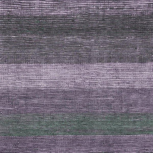 HomeRoots 5' X 8' Vibrant Purple & Olive Green Striped Area Rug – Washable, UV Protected, Stain Resistant! 694486
