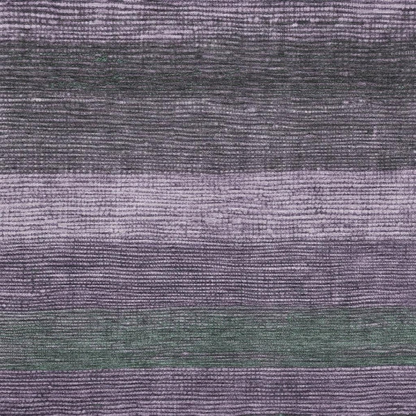 HomeRoots 5' X 8' Vibrant Purple & Olive Green Striped Area Rug – Washable, UV Protected, Stain Resistant! 694486