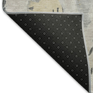 HomeRoots 8' Stylish Taupe Beige & Gray Geometric Washable Area Rug - UV Protected, Pet-Friendly Design 694542