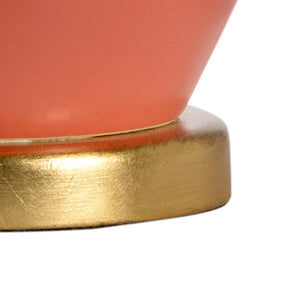 Chelsea House Landover Coral Table Lamp By Jamie Merida — 31" Matte Ceramic With Antique Gold-Leaf & Brass Accents 69466