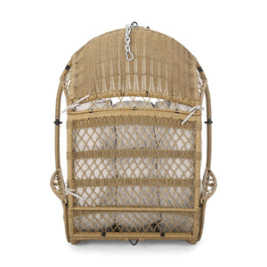English Elm Christopher Knight Home® - Malia Wicker Hanging Chair With Plush Cushion - Stylish Indoor/Outdoor Seating For Relaxation & Comfort 67677.00LBGE
