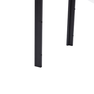 HomeRoots 47" Stylish Brown and Black Wood Coffee Table - Modern Design, Durable, Functional Centerpiece for Any Room 694684