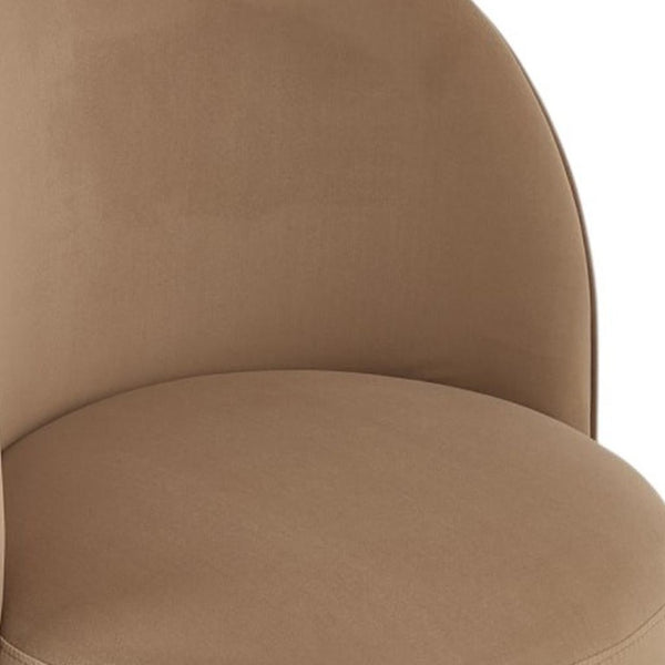 Velvet Swivel Arm Chair with Curved Back for Elegant and Stylish Dining Room Seating