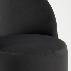 Velvet Swivel Arm Chair with Curved Back for Elegant and Stylish Dining Room Seating