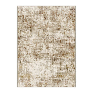 HomeRoots 9' Brown and Ivory Abstract Washable Area Rug - Durable, Stain-Resistant, Perfect for Busy Homes! 9' X 12' 694701