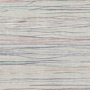 HomeRoots 10' Striped Beige, Pink & Purple Washable Area Rug – Durable, UV-Protected & Non-Slip Design for Homes 694707