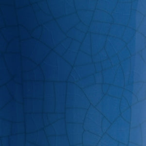 Chelsea House Bel Air Lamp In Blue Crackle Glaze With Antique Gold Leaf Base, Brass Trim — Jamie Merida Design 69472