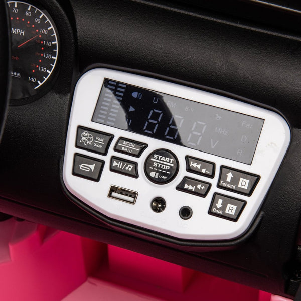 English Elm 24v Kids Electric Ride on Car with Parental Remote Dual Motors and Four Wheel Suspension Pink W1578P208320