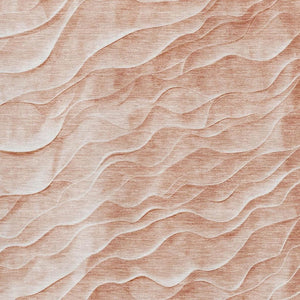 HomeRoots 10' X 14' Coral & Ivory Abstract Area Rug - Stain-Resistant, UV Protected, Non-Slip for Modern Homes 694779