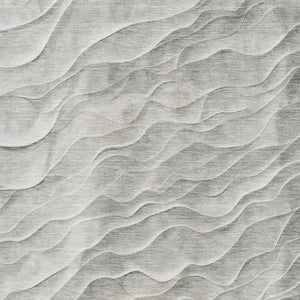 HomeRoots 8' Taupe and Ivory Abstract Washable Area Rug - Stylish, Durable, UV-Protected for Modern Homes 694789