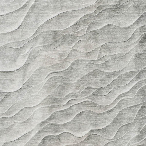 HomeRoots 8' Taupe and Ivory Abstract Washable Area Rug - Stylish, Durable, UV-Protected for Modern Homes 694789