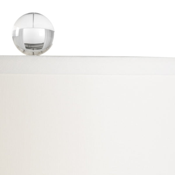 Chelsea House Colorado Mint Glazed Porcelain Lamp With Clear Acrylic Base, Polished Nickel, Italian Craftsmanship Elegance 69481