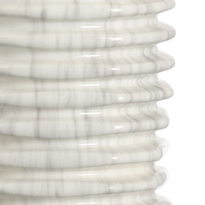 Chelsea House Colorado Marblized Table Lamp — Italian Glazed Porcelain, Clear Acrylic Base, Polished Nickel Luxe Accent 69482