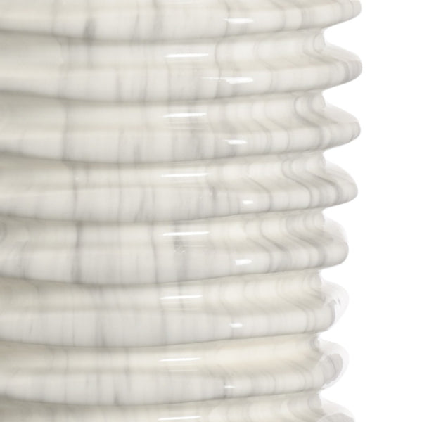 Chelsea House Colorado Marblized Table Lamp — Italian Glazed Porcelain, Clear Acrylic Base, Polished Nickel Luxe Accent 69482