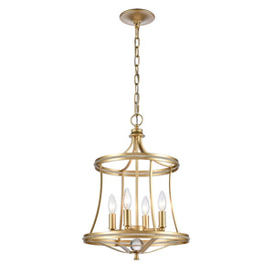 Noura 15.5'' Wide 4-Light Pendant - Champagne Gold 69484/4 Elk Lighting