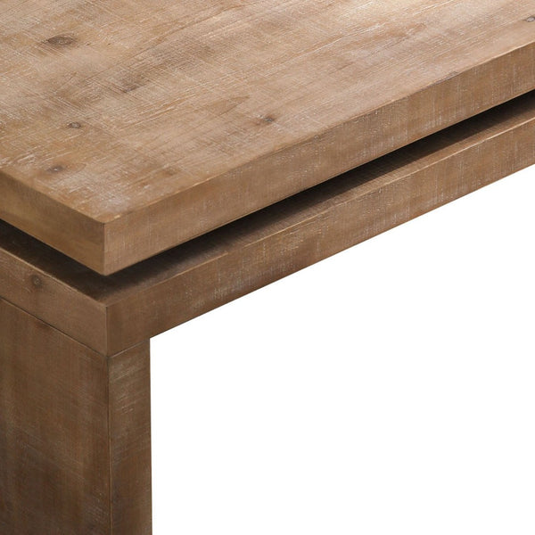 HomeRoots 48" Rustic Distressed Floating Frame Coffee Table - Chic Farmhouse Design for Modern Living Spaces 694840