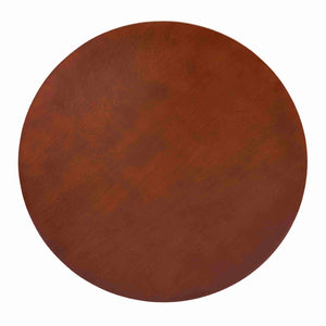 HomeRoots 30" Elegant Walnut Wood Round Coffee Table with Shelf - Perfect for Small Spaces & Stylish Storage 694841