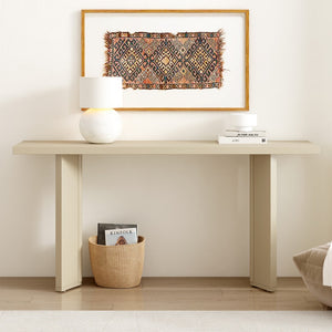 HomeRoots 63" Beige Wood Coffee Table – Stylish & Durable Centerpiece for Modern Living Rooms & Offices 694843
