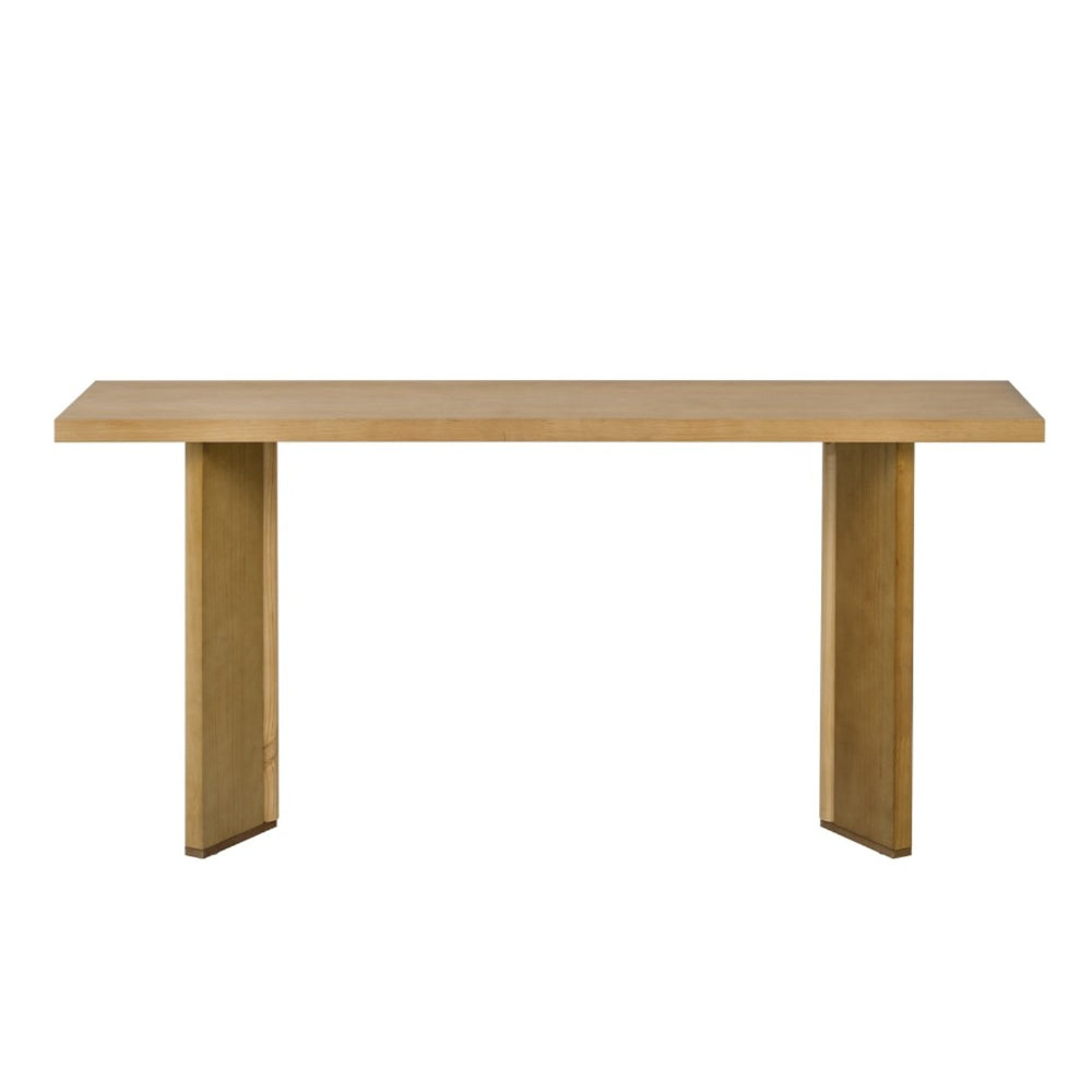 HomeRoots 63" Natural Wood Coffee Table - Elegant Centerpiece with Modern Design for Living Rooms & Offices 694844