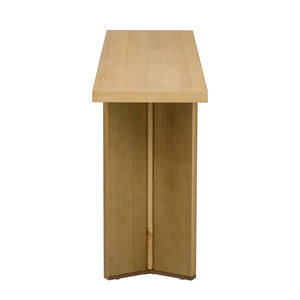 HomeRoots 63" Natural Wood Coffee Table - Elegant Centerpiece with Modern Design for Living Rooms & Offices 694844