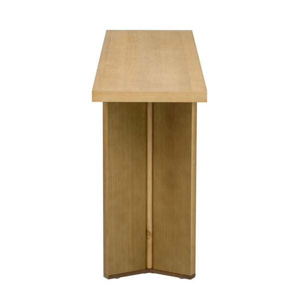 HomeRoots 63" Natural Wood Coffee Table - Elegant Centerpiece with Modern Design for Living Rooms & Offices 694844