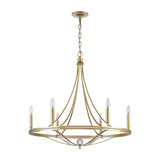 Noura 31.5'' Wide 6-Light Chandelier - Champagne Gold 69485/6 Elk Lighting