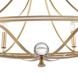 Noura 46.5'' Wide 6-Light Linear Chandelier - Champagne Gold 69486/6 Elk Lighting