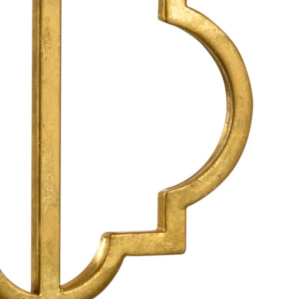 Chelsea House Artistic Lamp With Antique Gold Leaf Iron And White Marble Base — Sculptural Table Lamp For Elegant Spaces 69486