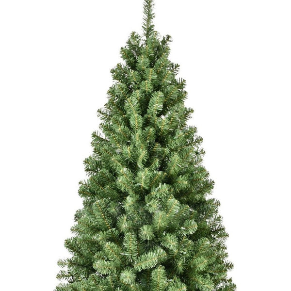 HomeRoots 7' White Pre Lit Full Fir Christmas Tree - Lifelike, Energy-Efficient Design for a Festive Holiday Glow 84 694881