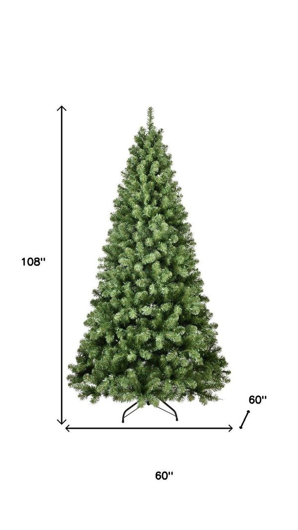 HomeRoots 7' White Pre Lit Full Fir Christmas Tree - Lifelike, Energy-Efficient Design for a Festive Holiday Glow 108 694883