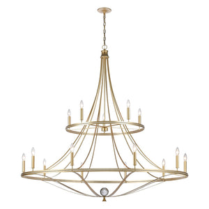 Noura 60'' Wide 15-Light Chandelier - Champagne Gold 69489/10+5 Elk Lighting