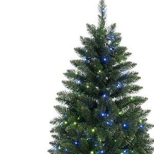 HomeRoots 6' Pre-Lit Full Fir Christmas Tree with Smart Wi-Fi Control and Vibrant LED Lights for Holiday Cheer 72 694898
