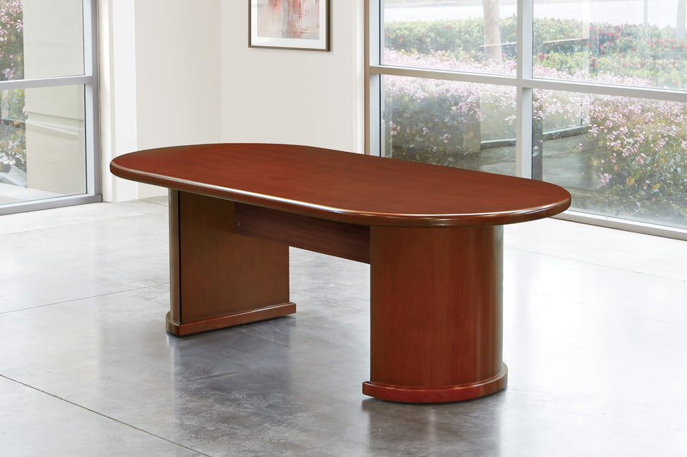OSP Home Furnishings Sonoma Racetrack Conference Table Seats Ten with Integrated Cable Management Grommets SON60