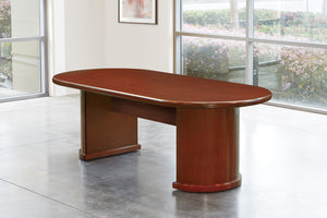 OSP Home Furnishings Sonoma Racetrack Conference Table Seats Ten with Integrated Cable Management Grommets SON60