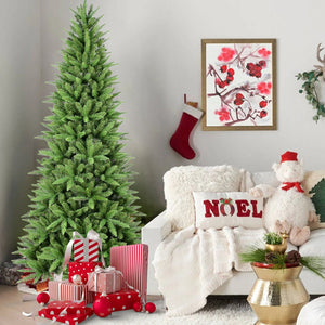 HomeRoots 6' Full Fir Christmas Tree - Lifelike Holiday Centerpiece with Easy Setup, Durable Design & Versatile Style 72 694933