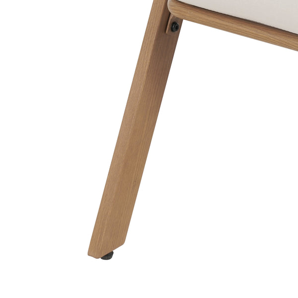 English Elm Christopher Knight Home® - Patio Weather-Resistant Wicker Chairs with Removable Water-Repellent Cushions, Durable Steel Frame Set Teak,White 39.5 L x 27 W x 16.5 H N776P271809B