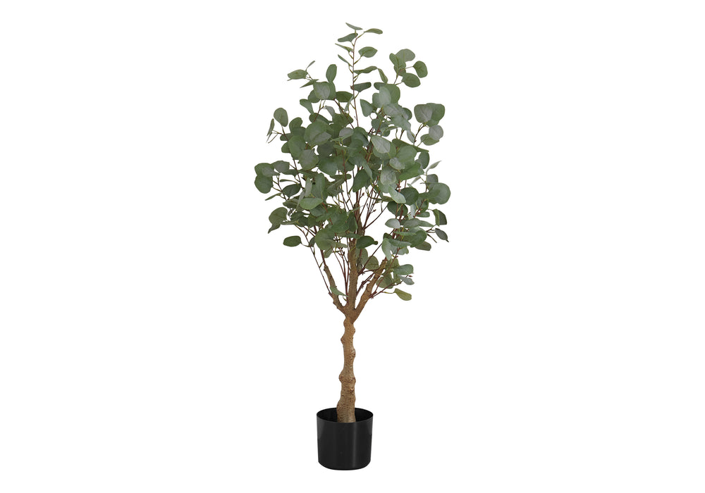 English Elm Artificial Eucalyptus Tree 46" Tall - Lifelike Indoor Faux Floor Plant For Home & Office Décor B2710P220031