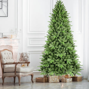 HomeRoots 6' Full Fir Christmas Tree - Lush, Easy-Setup Holiday Centerpiece with 1,168 Branch Tips for All Spaces 695075